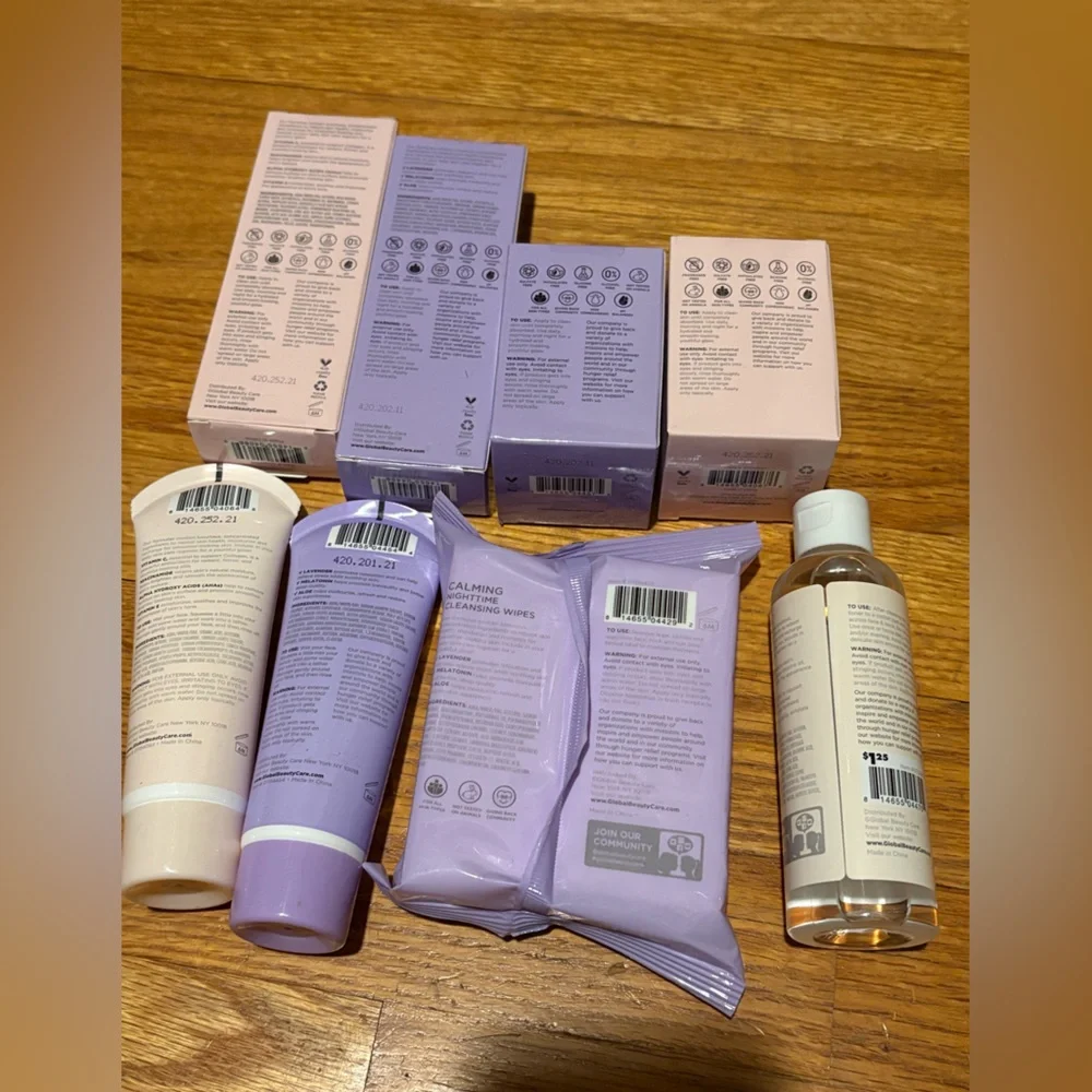 Global Beauty Vitamin C and Calming Skincare Collection - set of 8